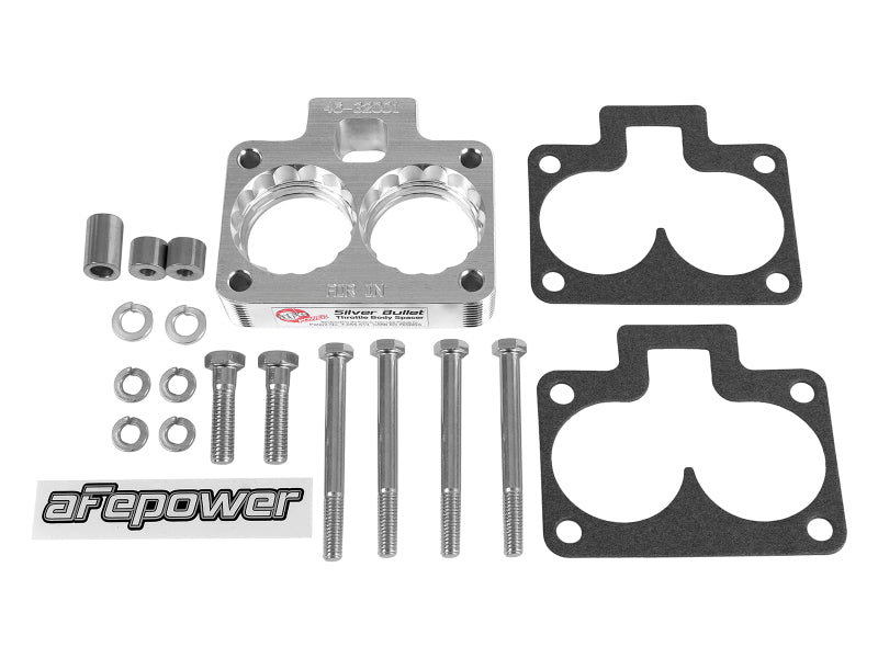AFE Silver Bullet Throttle Body Spacer: Dodge Ram 5.2L & 5.9L V8 1994 - 2001