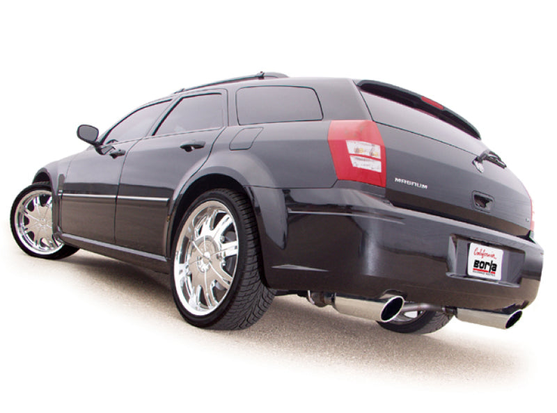 Borla S-Type Exhaust System w/5" Rolled Edge Tips: Chrysler 300C / Dodge Charger / Dodge Magnum 2005 - 2010 (5.7L Hemi)