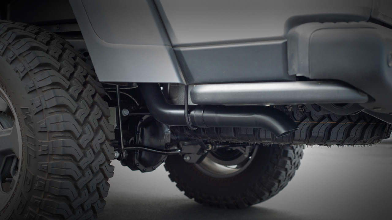Borla ATAK Climber Cat-Back Exhaust System (Turn Down Exit, Black): Jeep Gladiator JT 3.6L V6 2020 - 2025