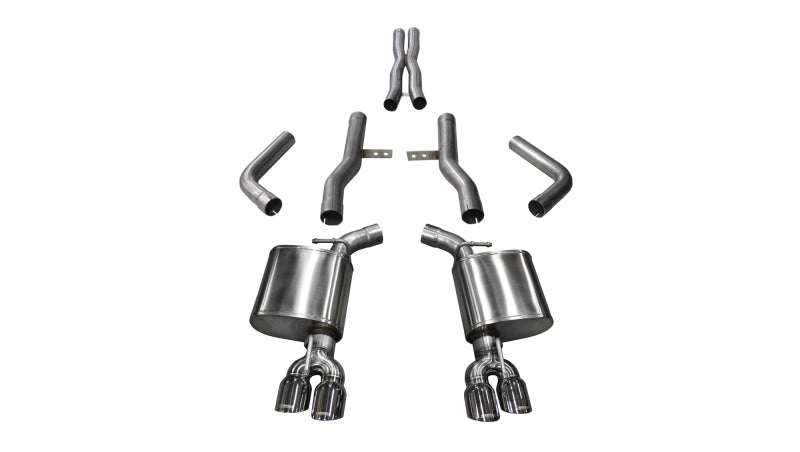 Corsa Extreme Cat-Back Exhaust System: Dodge Challenger 6.2L Hellcat & 6.4L SRT / Scat Pack 2015 - 2023