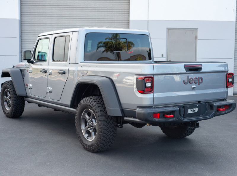 Borla Touring Climber Cat-Back Exhaust System (Turn Down Exit): Jeep Gladiator JT 3.6L V6 2020 - 2025