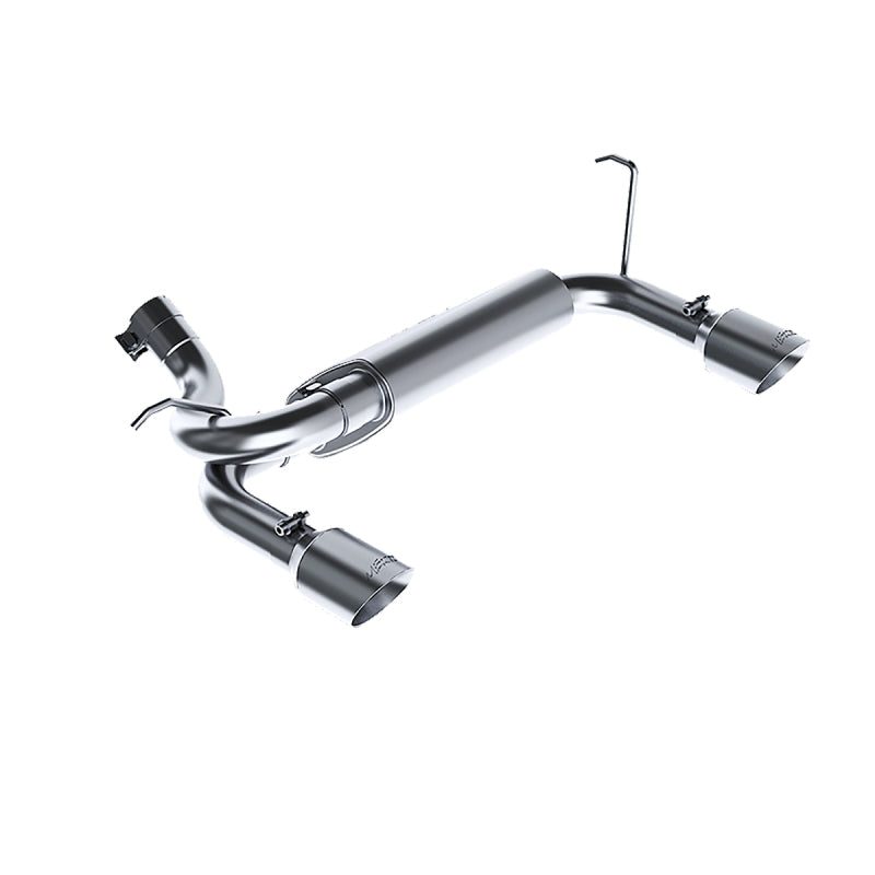 MBRP Axle-Back Exhaust System (Dual Rear Exit): Jeep Wrangler / Rubicon JK 2007 - 2018 (3.6L & 3.8L V6)