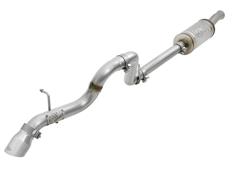 AFE MACH Force-Xp Axle-Back Hi-Tuck Exhaust System (Polished Tip): Jeep Wrangler JL 3.6L V6 2018 - 2025