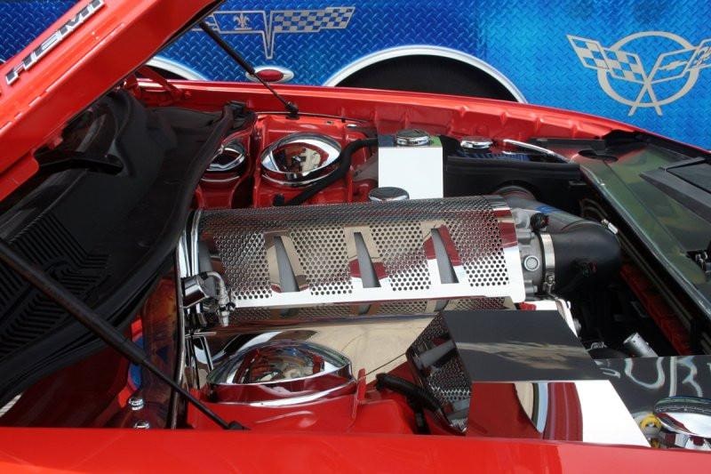 American Car Craft Standard Perforated Plenum Cover: Chrysler 300C / Dodge Challenger / Charger / Magnum SRT8 2006 - 2010