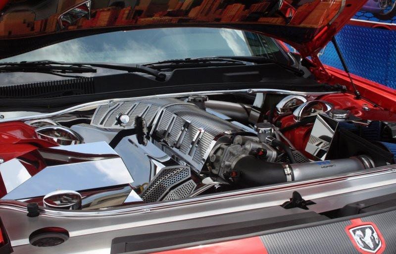 American Car Craft Standard Perforated Plenum Cover: Chrysler 300C / Dodge Challenger / Charger / Magnum SRT8 2006 - 2010