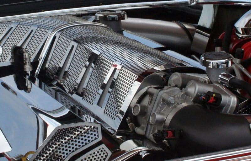 American Car Craft Standard Perforated Plenum Cover: Chrysler 300C / Dodge Challenger / Charger / Magnum SRT8 2006 - 2010