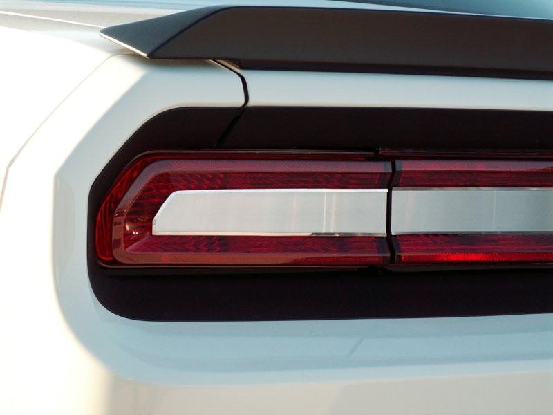American Car Craft Brushed Tail Light Insert Trim Plate: Dodge Challenger R/T SRT8 2008 - 2014