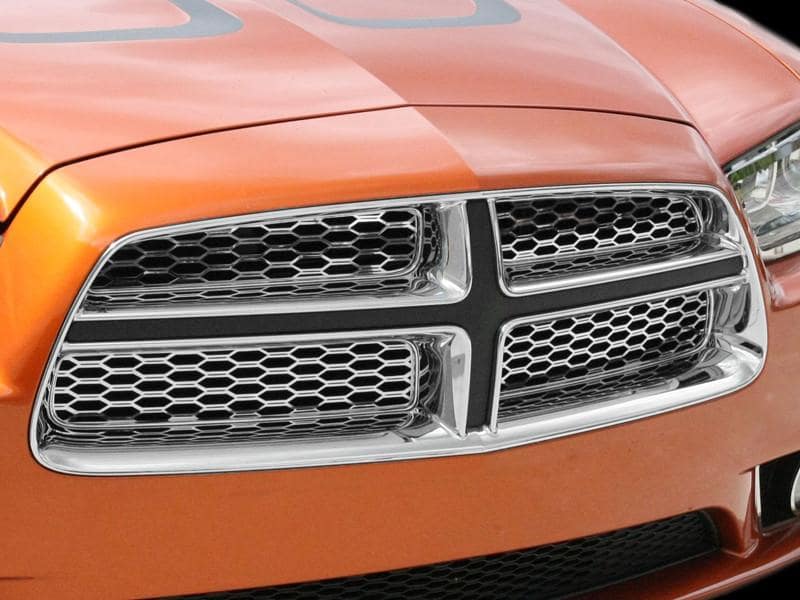 American Car Craft Polished Grille Overlay: Dodge Charger R/T 2011 - 2014