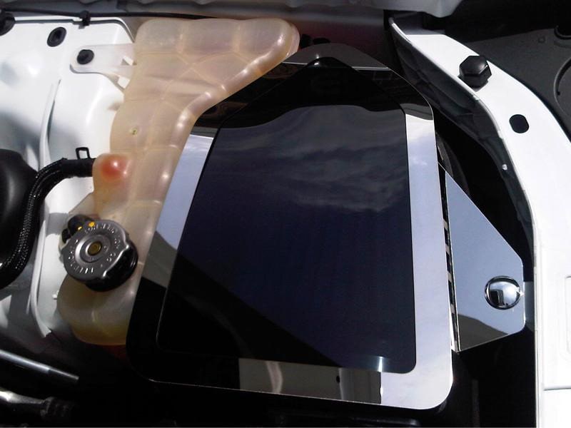 American Car Craft Mopar Cold Air Intake Cover (Clear / Polished): Chrysler 300 / Challenger / Charger 2011 - 2024 (5.7L Hemi / 6.4L SRT8)