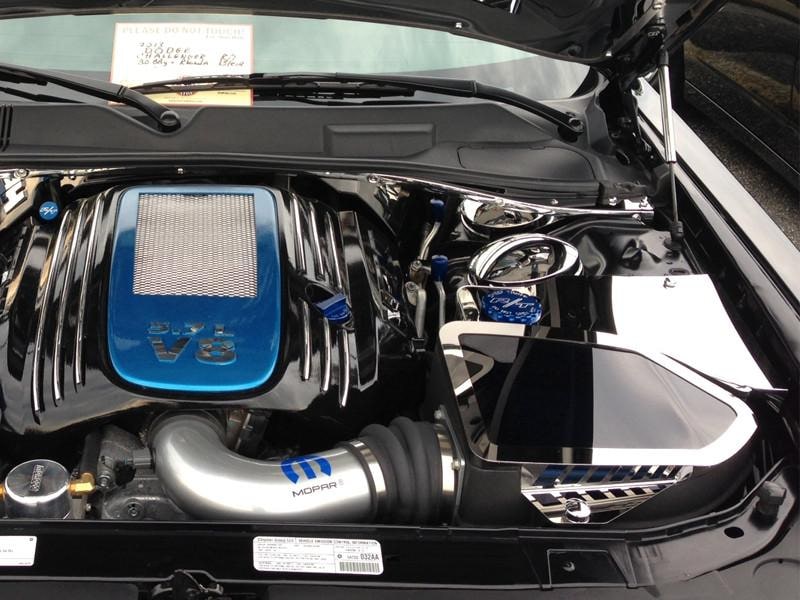 American Car Craft Mopar Cold Air Intake Cover (Clear / Polished): Chrysler 300 / Challenger / Charger 2011 - 2024 (5.7L Hemi / 6.4L SRT8)