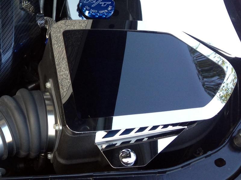 American Car Craft Mopar Cold Air Intake Cover (Clear / Polished): Chrysler 300 / Challenger / Charger 2011 - 2024 (5.7L Hemi / 6.4L SRT8)