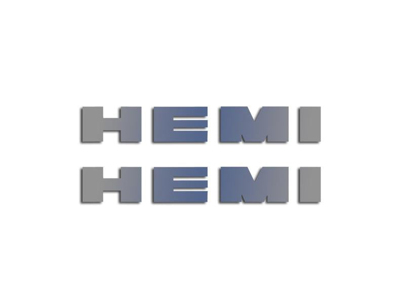 American Car Craft Brushed or Polished Hemi Letters (8pc): Chrysler 300C / Dodge Charger 2011 - 2024