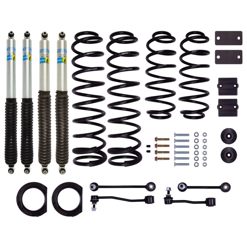 Bilstein B8 5100 Lift Kit (Front & Rear): Jeep Wrangler JL 2018 - 2025 (WITH Winch, 1.5" Lift on Rubicon, 2.5" Lift on Other Models)