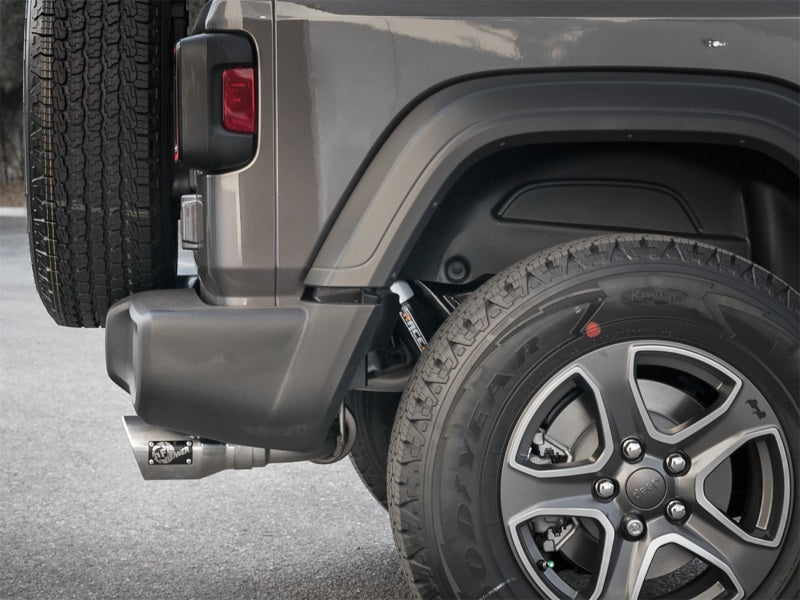 AFE Rebel Series Cat-Back Exhaust System (Polished Tips): Jeep Wrangler JL 3.6L V6 2018 - 2025