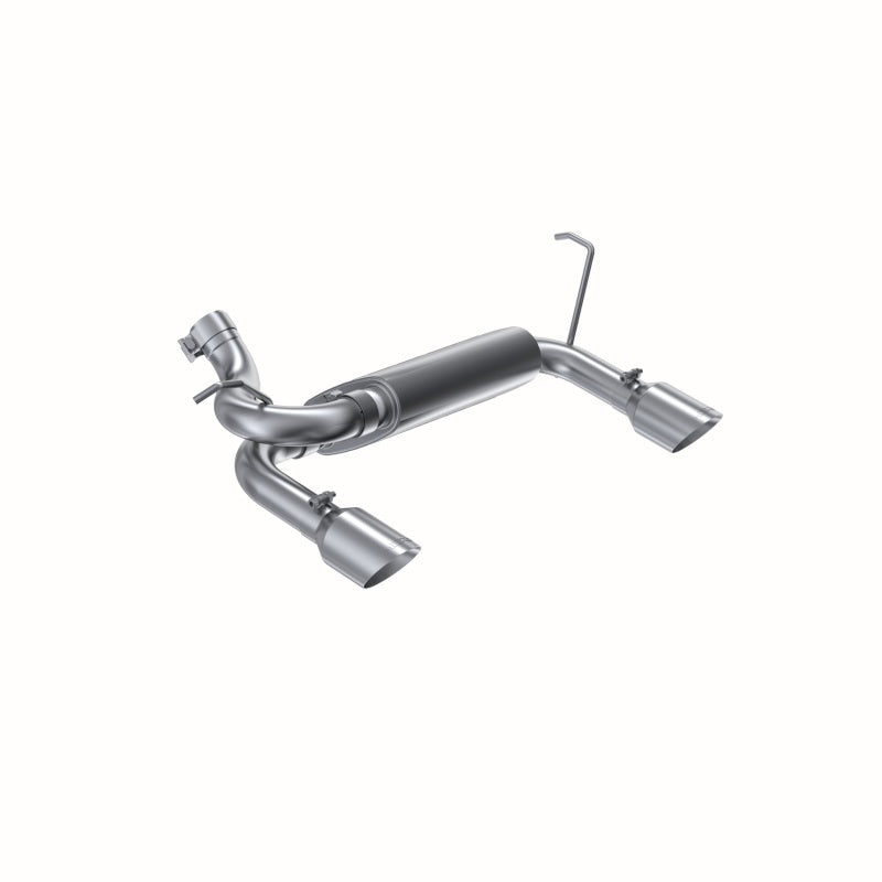 MBRP Axle-Back Exhaust System (Dual Rear Exit, Aluminized): Jeep Wrangler / Rubicon JK 2007 - 2018 (3.6L & 3.8L V6)