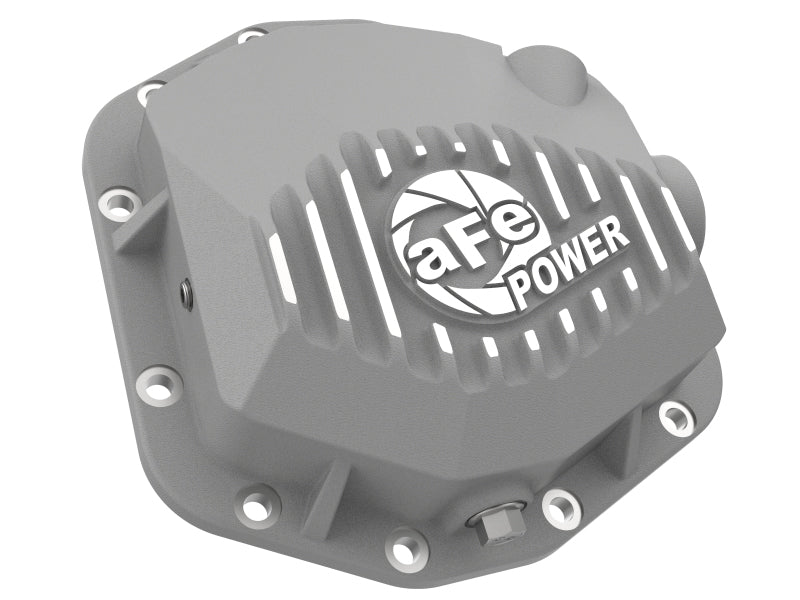 AFE Street Series Rear Differential Cover (Raw w/Machined Fins): Jeep Wrangler JL 2018 - 2025 (w/ Dana M200)