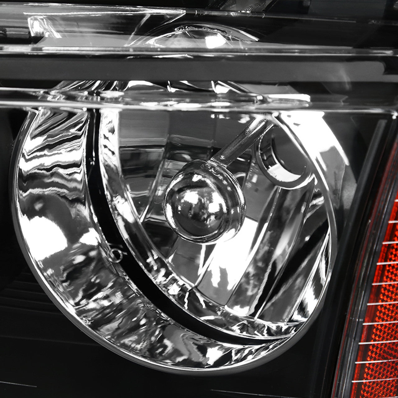 Spec D Euro Headlights (Black): Dodge Charger 2006 - 2010
