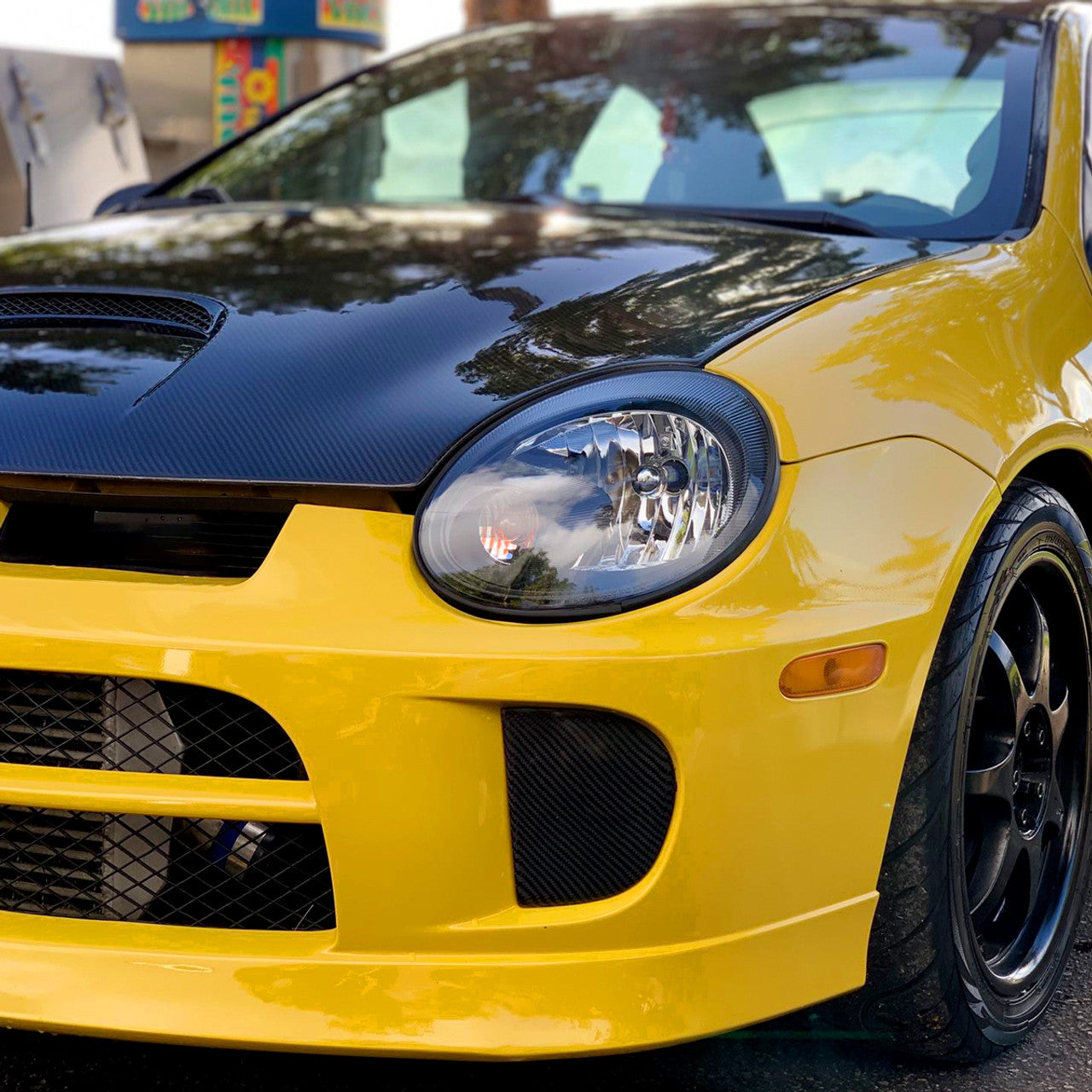 Spec D Crystal Headlights (Black): Dodge Neon 2003 - 2005