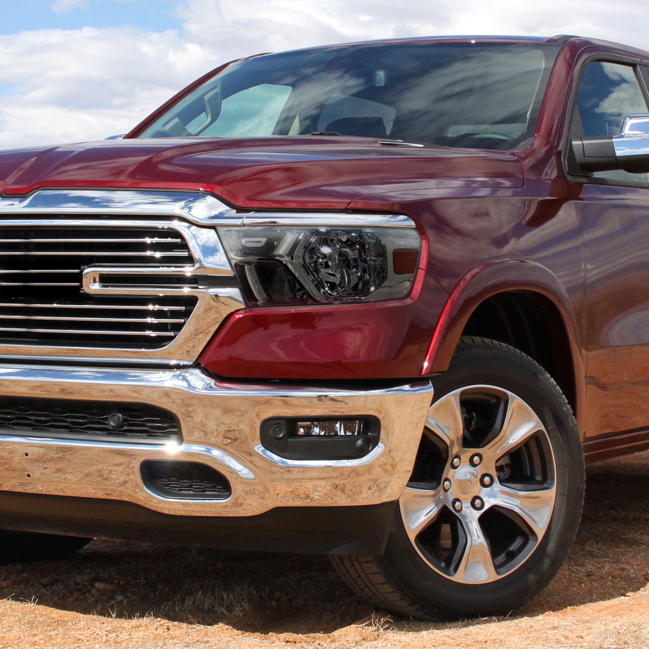 Spec D OEM Style Headlights (Smoke): Ram 1500 2019 - 2024