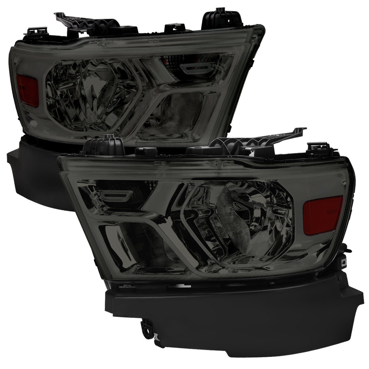 Spec D OEM Style Headlights (Smoke): Ram 1500 2019 - 2024