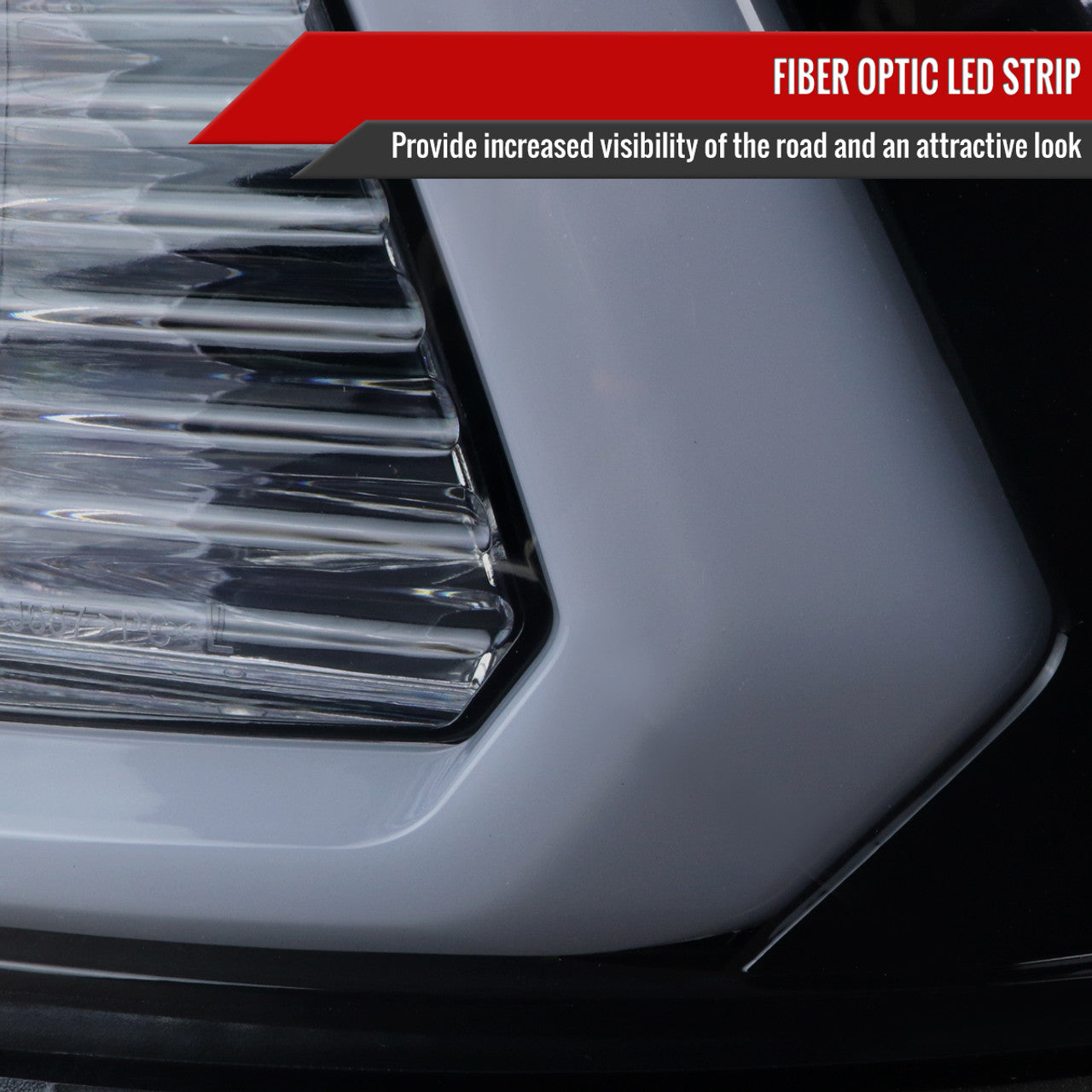 Spec D Projector Headlights w/ Light Bar (Smoke): Dodge Ram 2009 - 2018