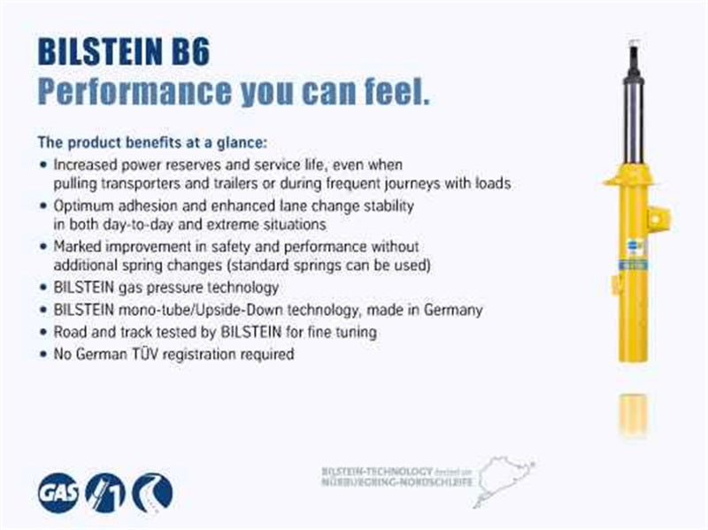 Bilstein B6 4600 Rear Shock: Ram 2500 2014 - 2018 (For OEM Ride Height WITH Air Leveling Suspension)