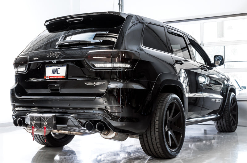 AWE Track Edition Cat-Back Exhaust (Reuses OEM Tips): Jeep Grand Cherokee 6.4L SRT & 6.2L Trackhawk 2012 - 2021