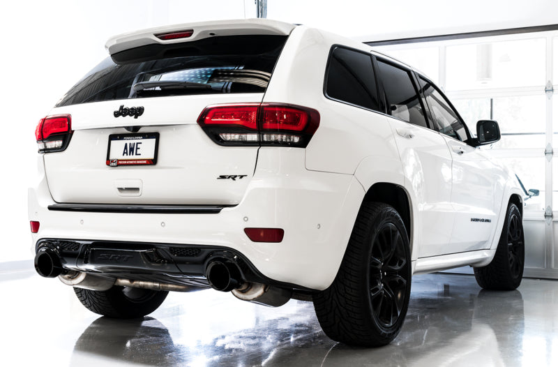 AWE Track Edition Cat-Back Exhaust (Polished Tips): Jeep Grand Cherokee 6.4L SRT 2012 - 2021
