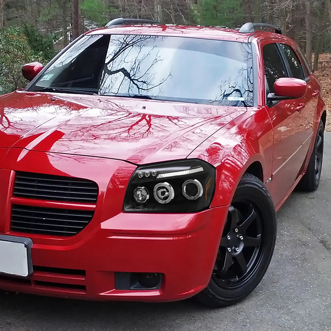 Spec D LED Projector Headlights (Black): Dodge Magnum 2005 - 2007