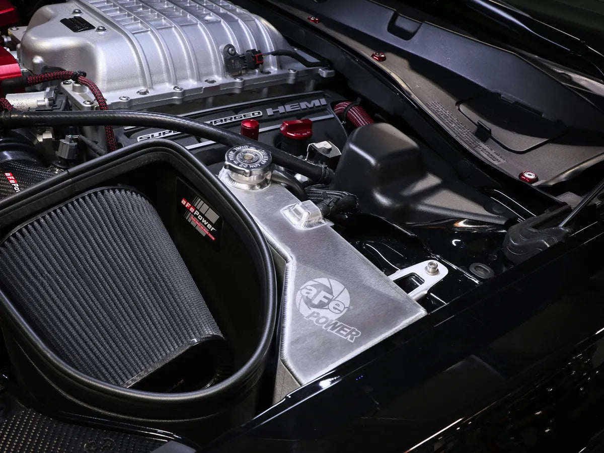 AFE BladeRunner GT Series Engine Coolant Expansion Tank: 300 / Challenger / Charger 6.4L 392 & 6.2L Hellcat 2015 - 2023