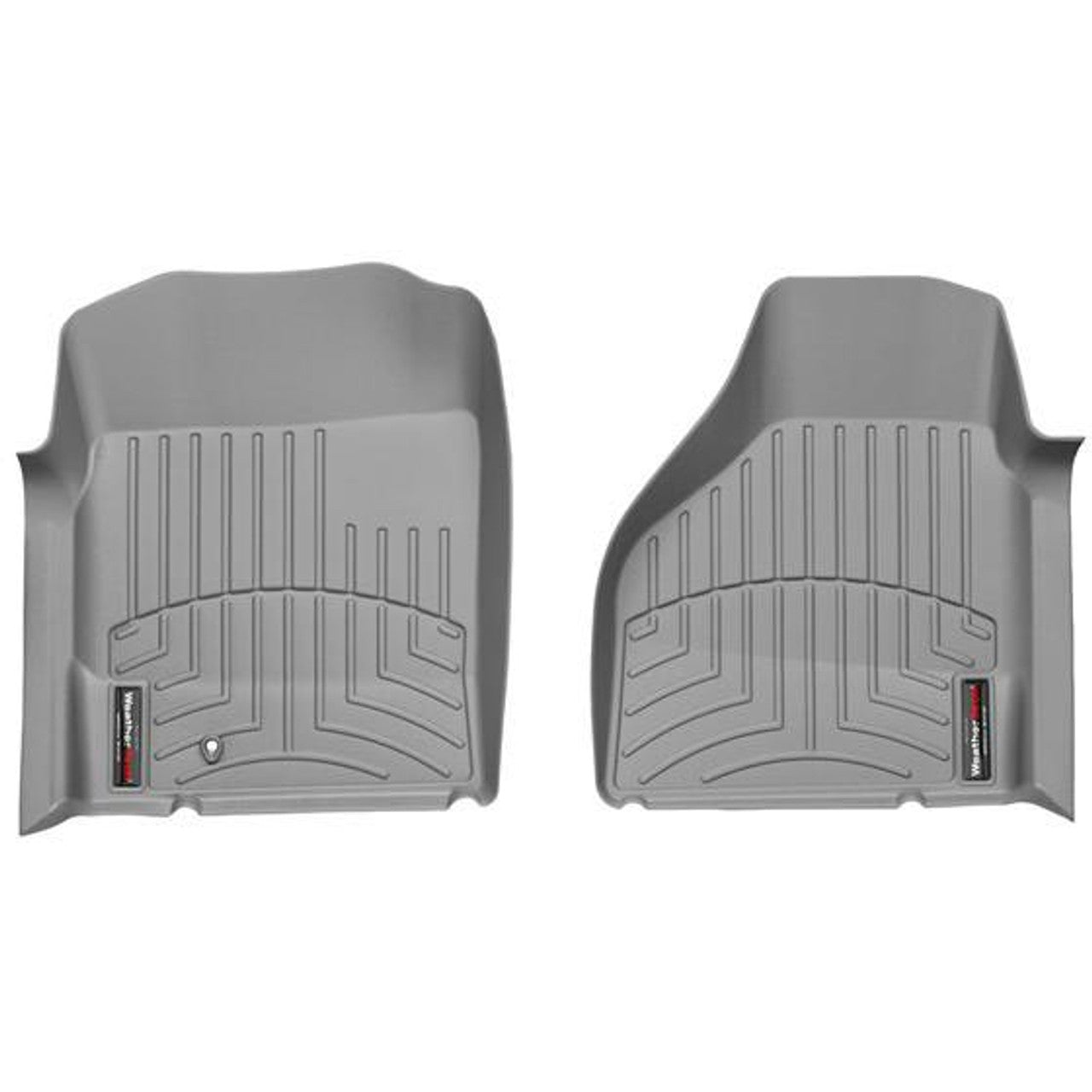 WeatherTech FloorLiner Front Floor Mats (Gray): Dodge Ram 2002 - 2009 4WD (1500, 2500, 3500)