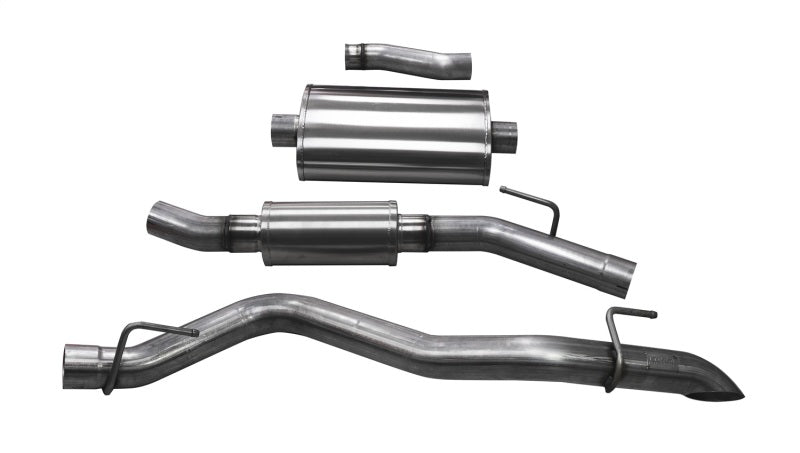 Corsa Touring Cat-Back Exhaust System (Turn Down Exit): Jeep Gladiator 3.6L V6 2020 - 2025
