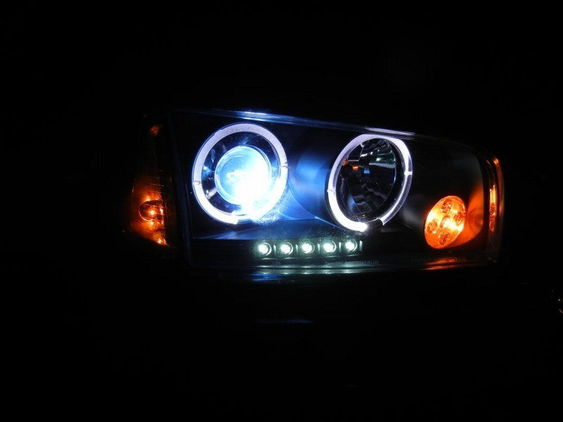 Spyder LED Dual Halo Projector Headlights (Chrome): Dodge Charger 2006 - 2010