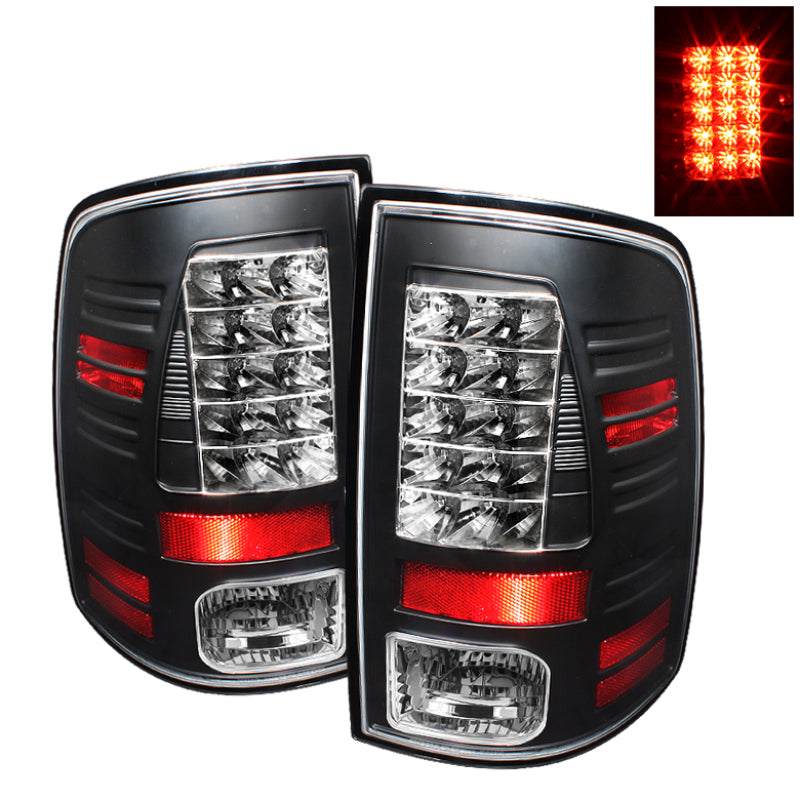 Spyder Black LED Tail Lights: Dodge Ram 2009 - 2012