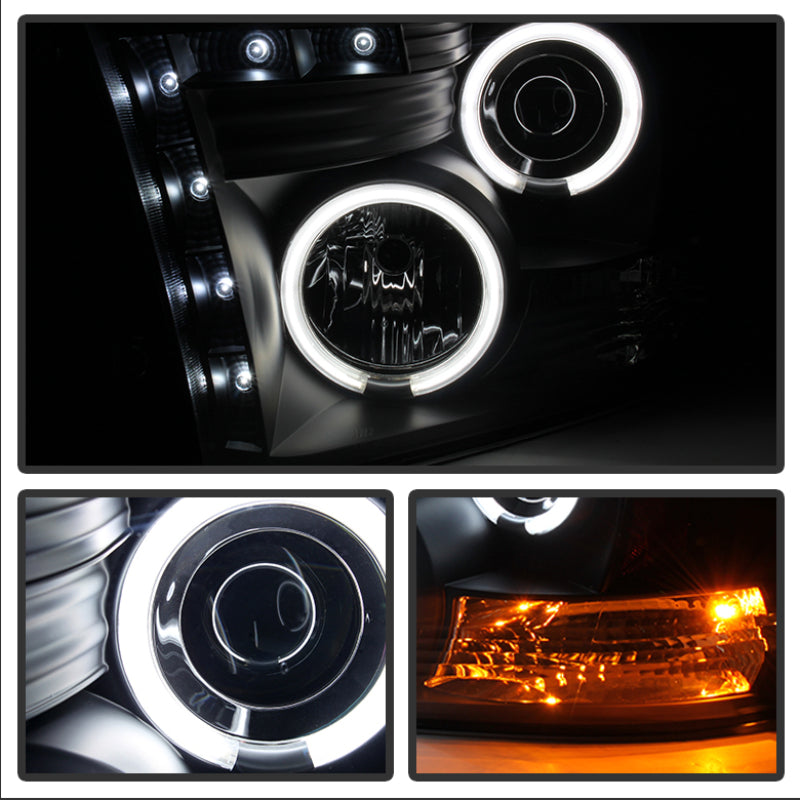 Spyder CCFL Halo Projector Headlights (Black): Dodge Ram 2009 - 2014