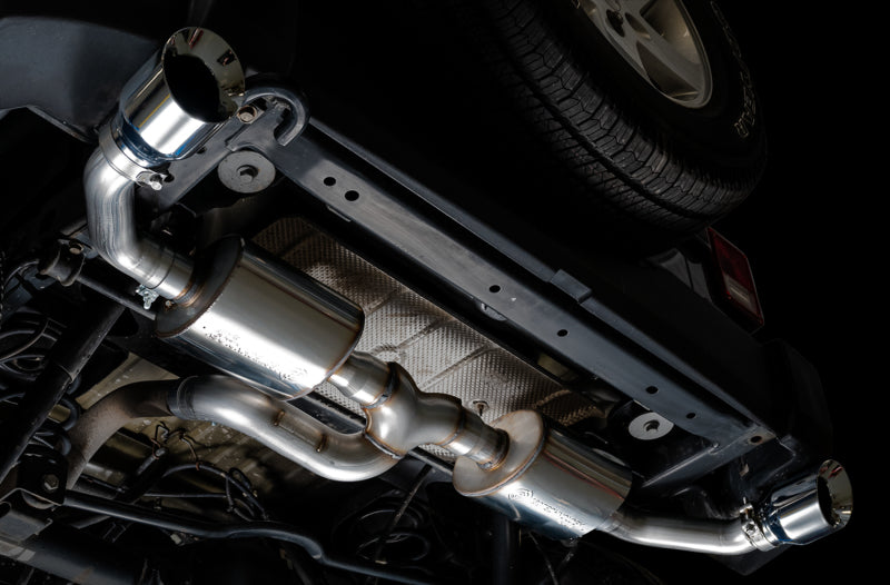 AWE Tread Edition Axle-Back Exhaust (Dual Rear Exit, Polished Tips): Jeep Wrangler JK 3.6L V6 2012 - 2018