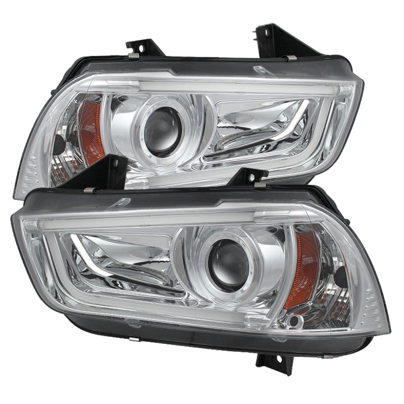 Spyder Projector HID Headlights (Chrome): Dodge Charger 2011 - 2014