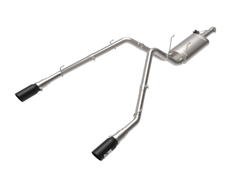 AFE Gemini XV Exhaust System (w/Black Tips): Ram 5.7L Hemi 1500 2009 - 2018