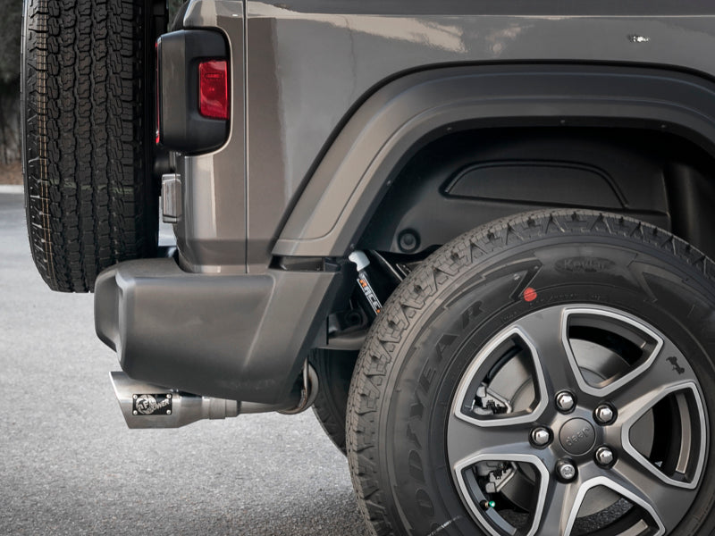 AFE Rebel Series Cat-Back Exhaust System (Polished Tips): Jeep Wrangler JL 3.6L V6 2018 - 2025
