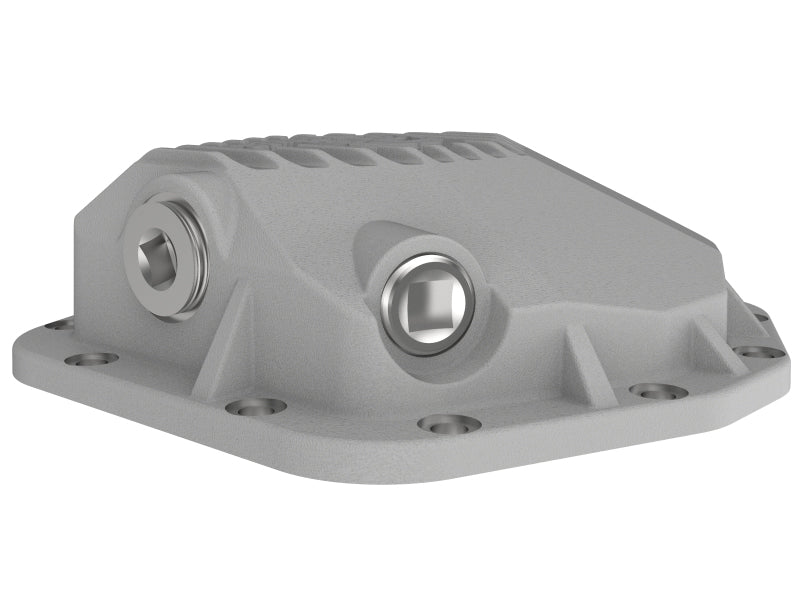 AFE Street Series Rear Differential Cover (Raw w/Machined Fins): Jeep Wrangler JL 2018 - 2025 (w/ Dana M200)