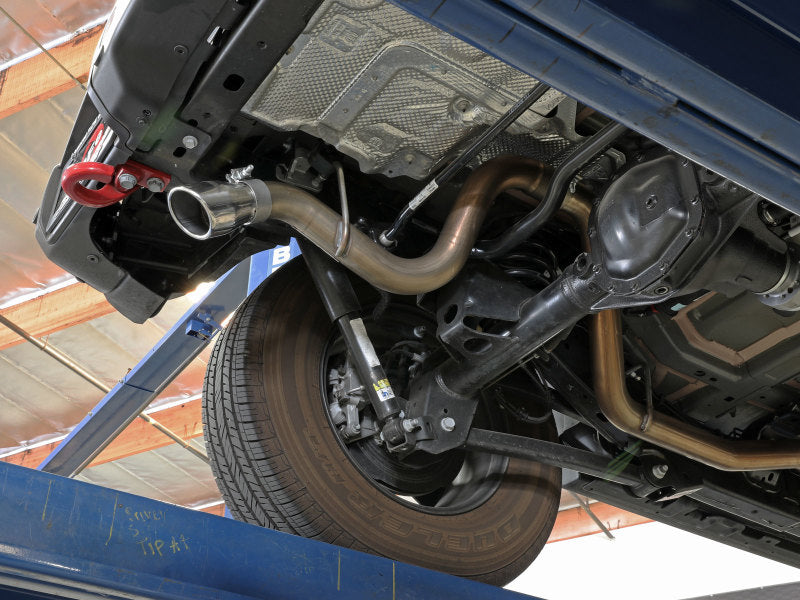 AFE MACH Force-Xp Hi-Tuck Axle-Back Exhaust System (Polished Tip): Jeep Wrangler JL 2018 - 2025 (2.0L I4 / 3.6L V6)