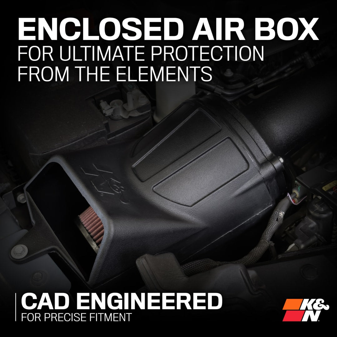 K&N 63 Series Cold Air Intake: Jeep Wrangler 4xE 2.0L Turbo 2024