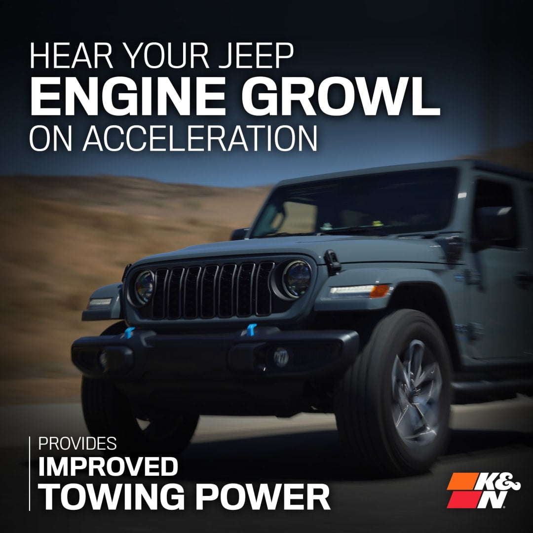 K&N 63 Series Cold Air Intake: Jeep Wrangler 4xE 2.0L Turbo 2024