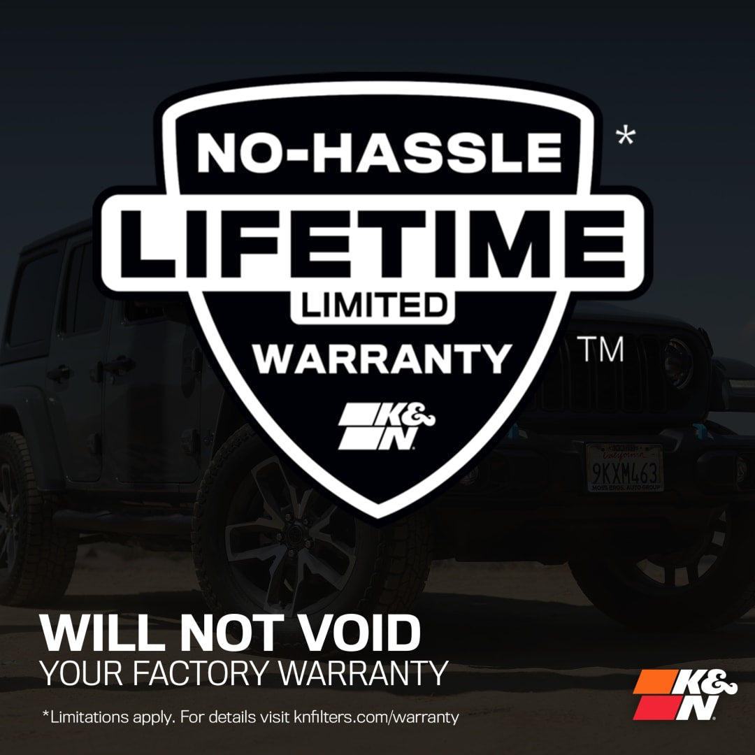 K&N 63 Series Cold Air Intake: Jeep Wrangler 4xE 2.0L Turbo 2024