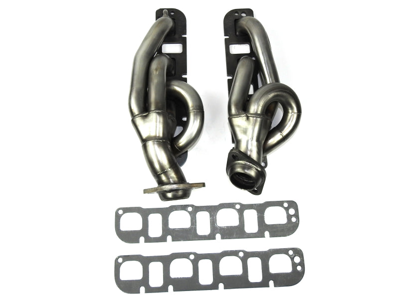 JBA Shorty Headers (Raw Finish): Dodge Ram 5.7L Hemi 1500 2009 - 2018 (Also fits 19+ Classic Models)