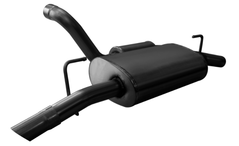 Corsa Touring Axle-Back Exhaust System (Turn Down Exit, Black): Jeep Wrangler JL 2018 - 2025 (2.0L I4 / 3.6L V6)