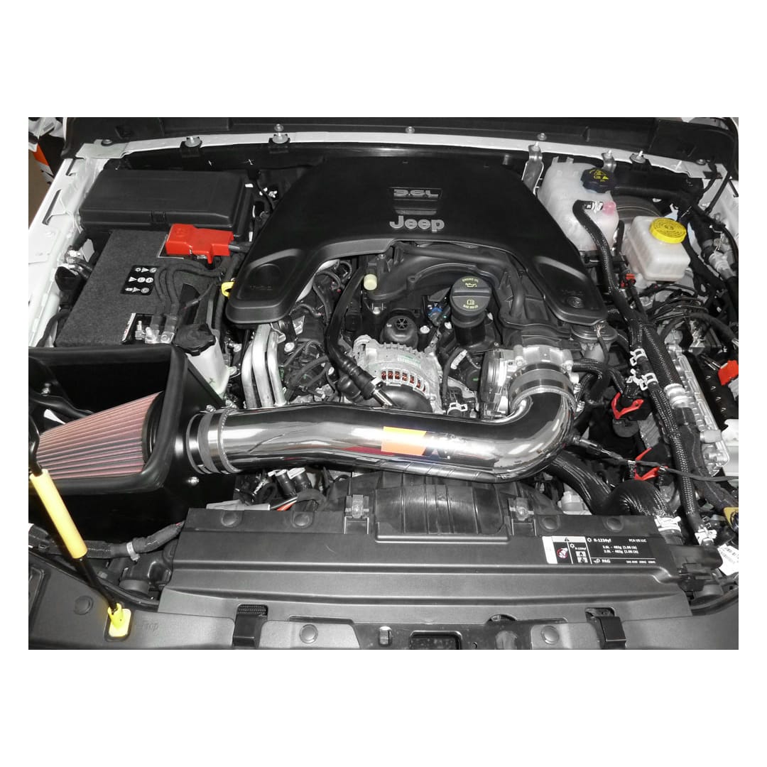 K&N 77 Series Cold Air Intake: Jeep Wrangler (18-25) / Jeep Gladiator (20-25) 3.6L V6