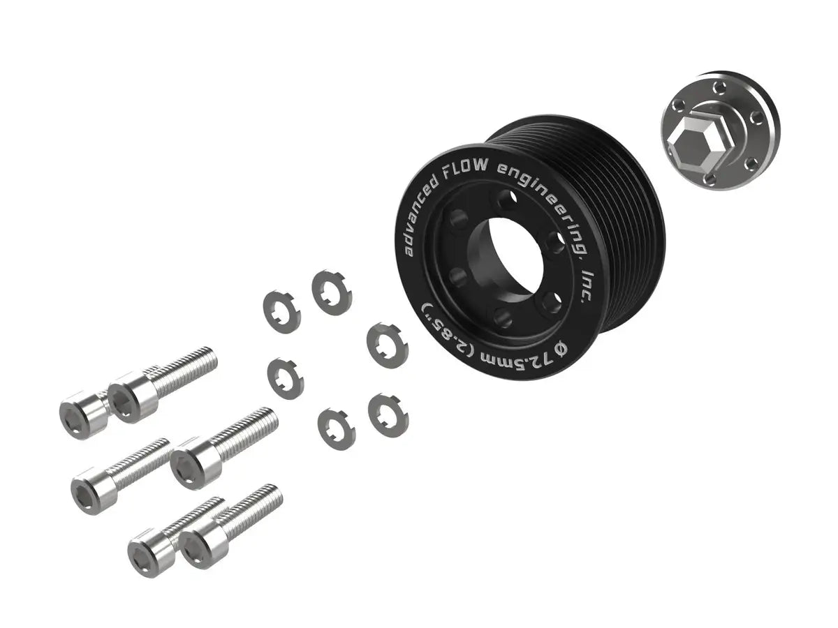 AFE Supercharger Power Pulley Kit (w/Hub 2.85 IN): Dodge Challenger / Charger 6.2L Hellcat 2015 - 2023
