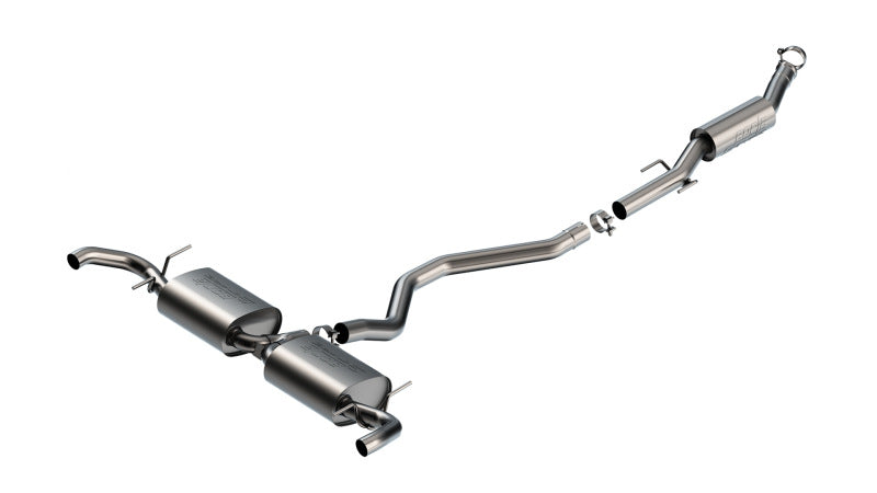 Borla S-Type Cat-Back Exhaust System (Reuses OEM Tips): Jeep Grand Cherokee 4xe 2.0L Turbo 2022 - 2025