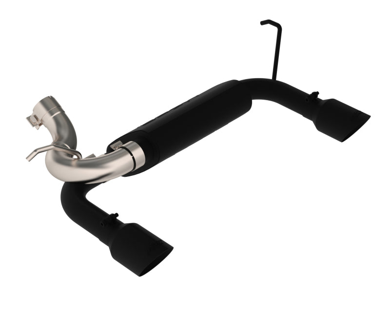 MBRP Axle-Back Exhaust System (Dual Rear Exit, Black): Jeep Wrangler / Rubicon JK 2007 - 2018 (3.6L & 3.8L V6)